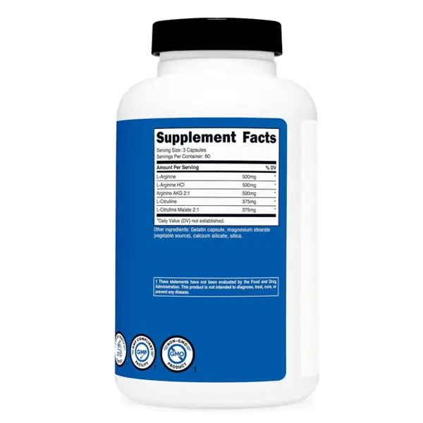 Nutricost Nitric Oxide Booster 750mg Capsules